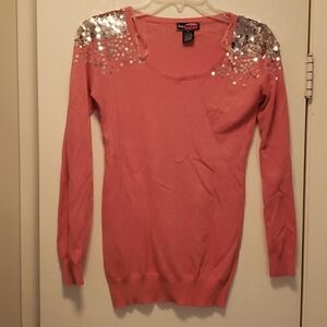 Say What? Coral Sweater size M